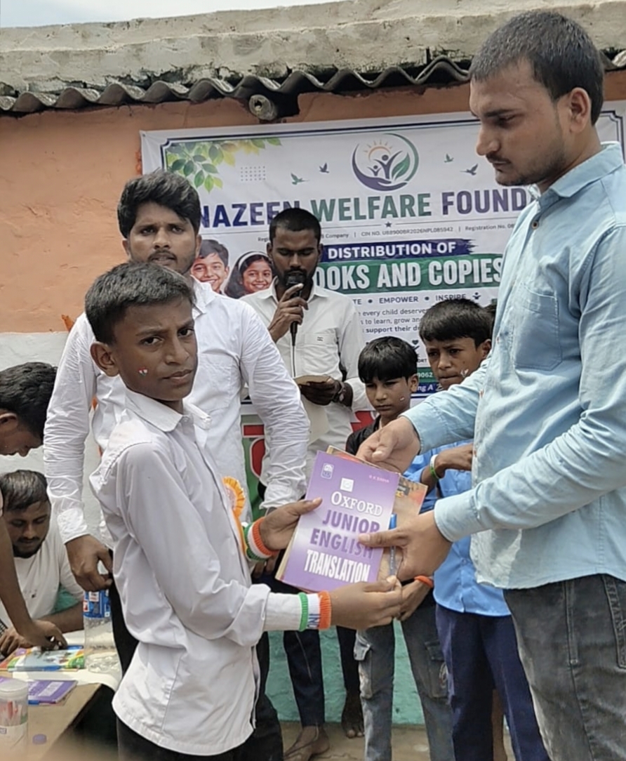 Students taking part in an education initiative
